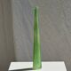 Vintage polished green glass soliflore vase H32