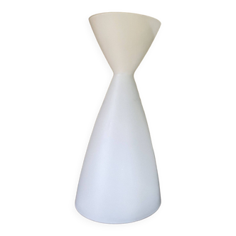 Vintage diabolo pendant light in opaline