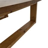 Vintage coffee table pinewood minimalist 1970s design