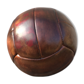 Vintage leather exercise ball