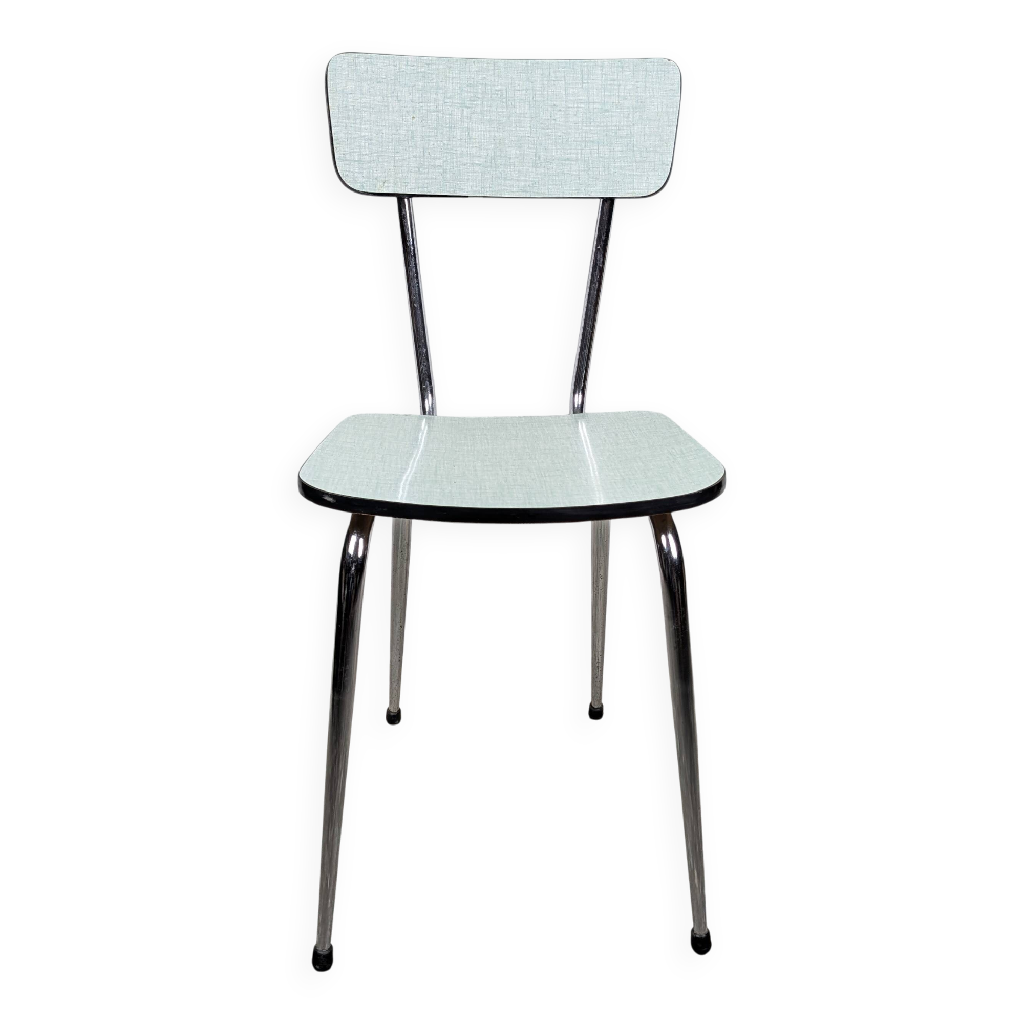 A water green formica chair