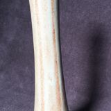 Gooseneck vase flammé green and brown sandstone Vallauris