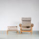 1960s “Pernilla” Chair + ottoman by Bruno Mathsson for DUX, Sweden