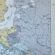 Original map of Europe in 1815 - 37x27cm - 1908