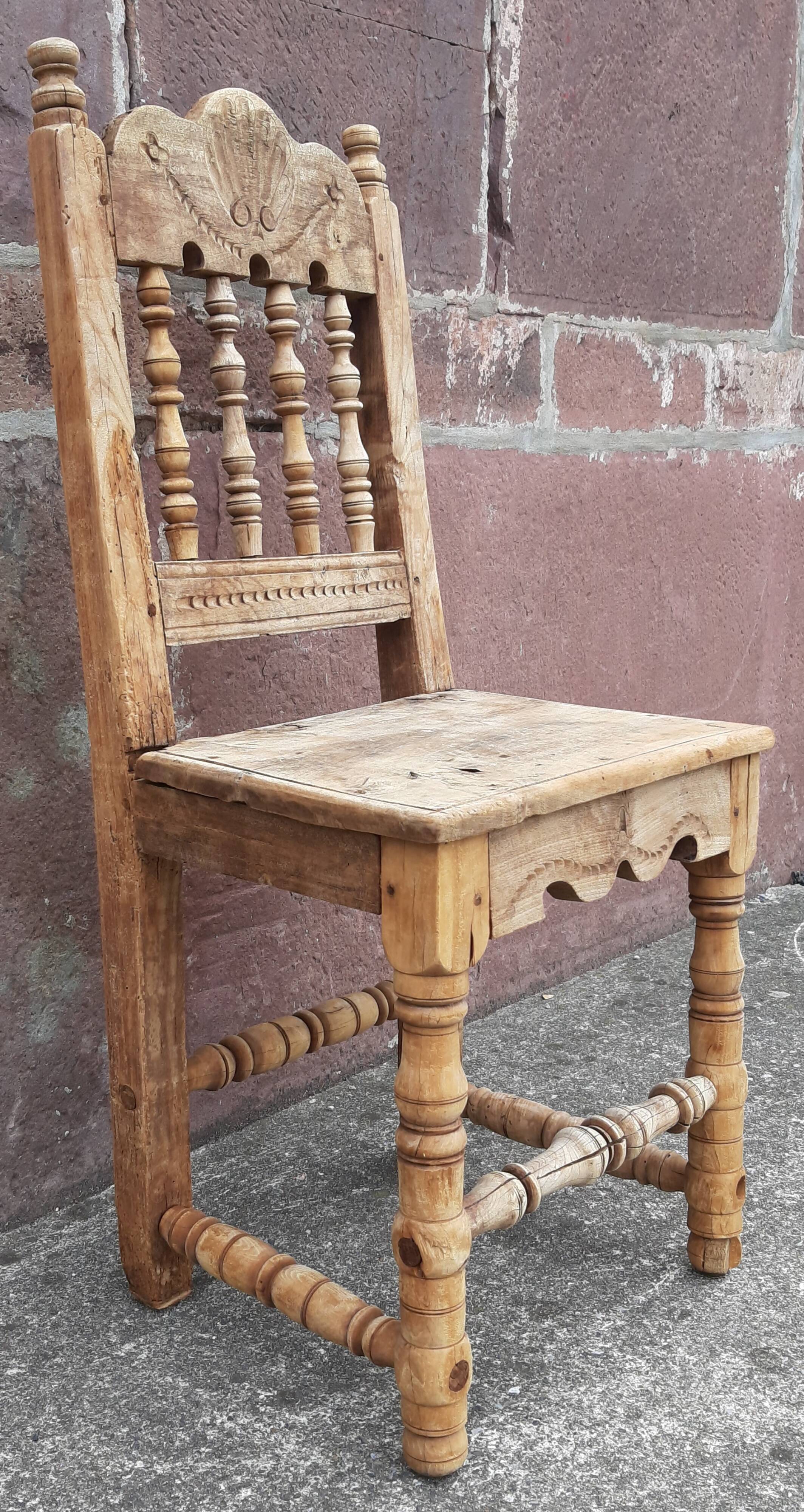 Antique wooden chair.