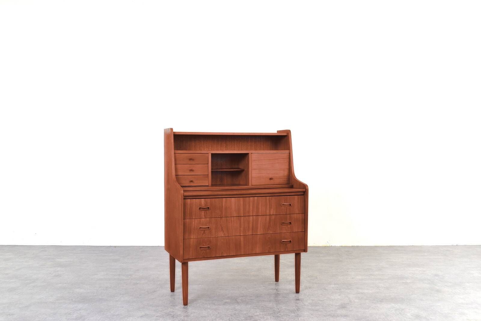 Mid-Century Danish Teak Secretary, 1960s.