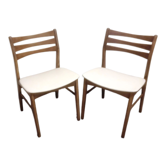 Pair of vintage Danish faldsled chairs