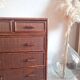 Vintage rattan chest of drawers circa 1960s