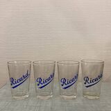 Set of 4 small vintage Ricard glasses