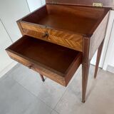 Console marqueterie directoire en acajou