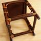 Small side table made of bamboo, rattan and wood - plant stand - Vintage
