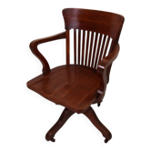 Fauteuil de bureau en chêne ancien