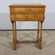 Rare Small Chiffonnière Table in Speckled Amboyna and Cherry, Louis Philippe Period – 19th