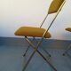 4 folding gold vintage Eyrel chairs