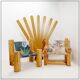 "Chilean Rocca-Log" armchair lounge by KRJST Studio – 21st