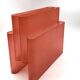 Space age pink plastic magazine rack, Giotto Stoppino, Kartell 1970s