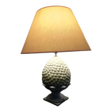 Lamp chaumette faience shape green pine cone 45x22 cm
