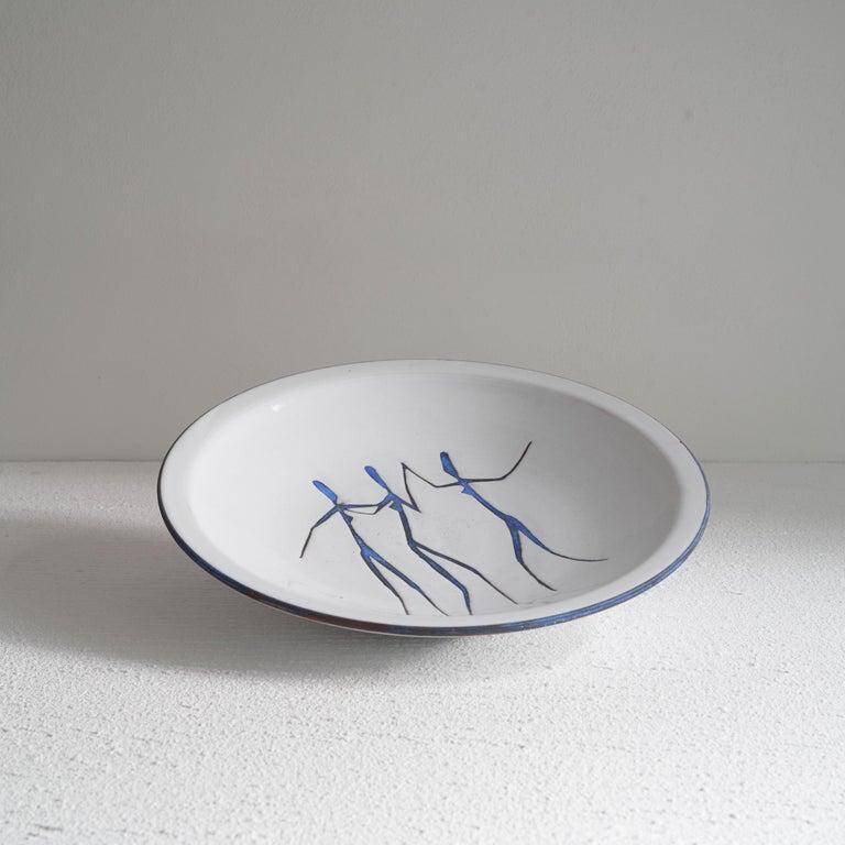 Hans Wagner large decorative ceramic bowl from the 1950s