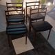 Ensemble de 4 chaises vintage en palissandre des années 60