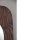 Miroir mural en bois scandinave, années 50