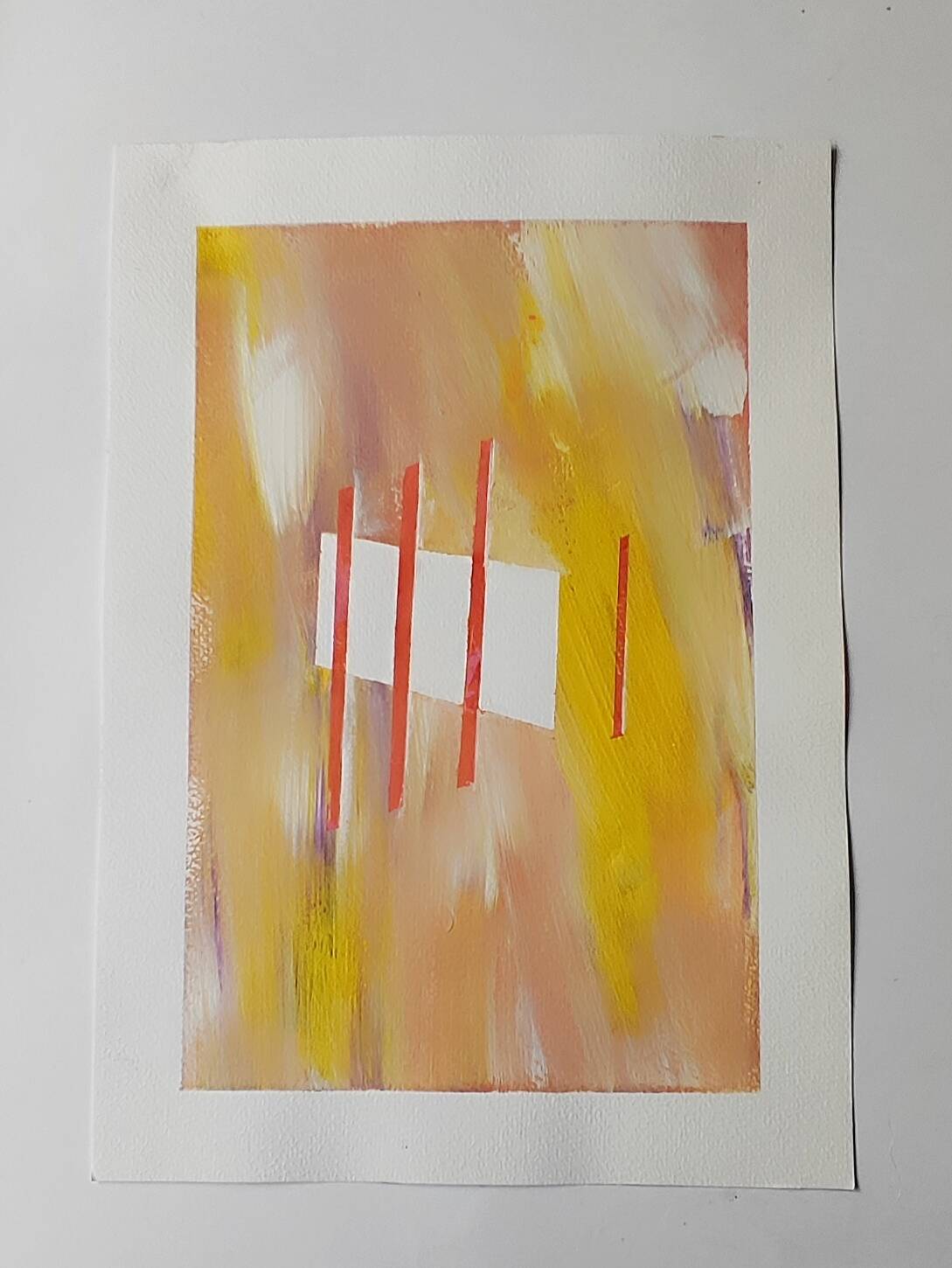 Minimalist geometric painting