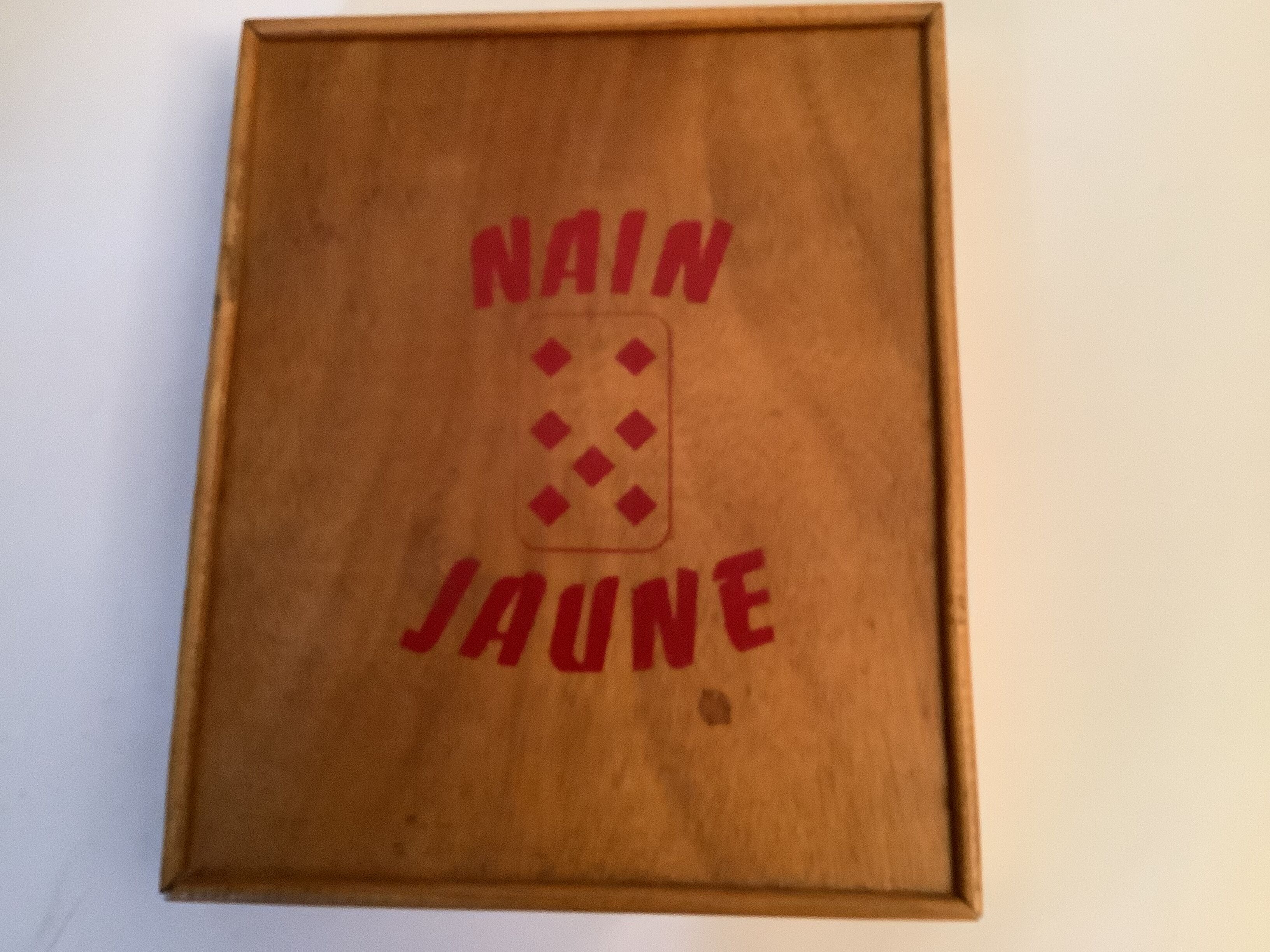 Wooden game "Yellow Dwarf" / Vintage 50s