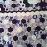 Vintage rugs, patchwork of crocheted patterns, handmade