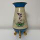 Porcelain vase decorated with butterflies Napoleon 3 era