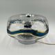 Luxury Large Table Lamp in Murano Hammered Glass, 60s