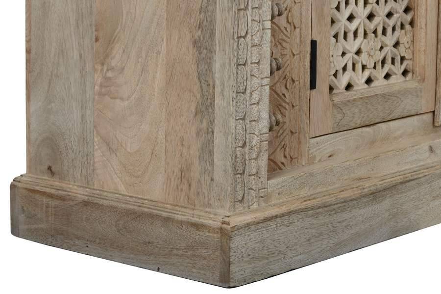 Mango wood cabinet 110x43x188 natural