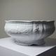 Vintage large salad bowl attributed to Bernardaud, Louvre model, Limoges porcelain.
