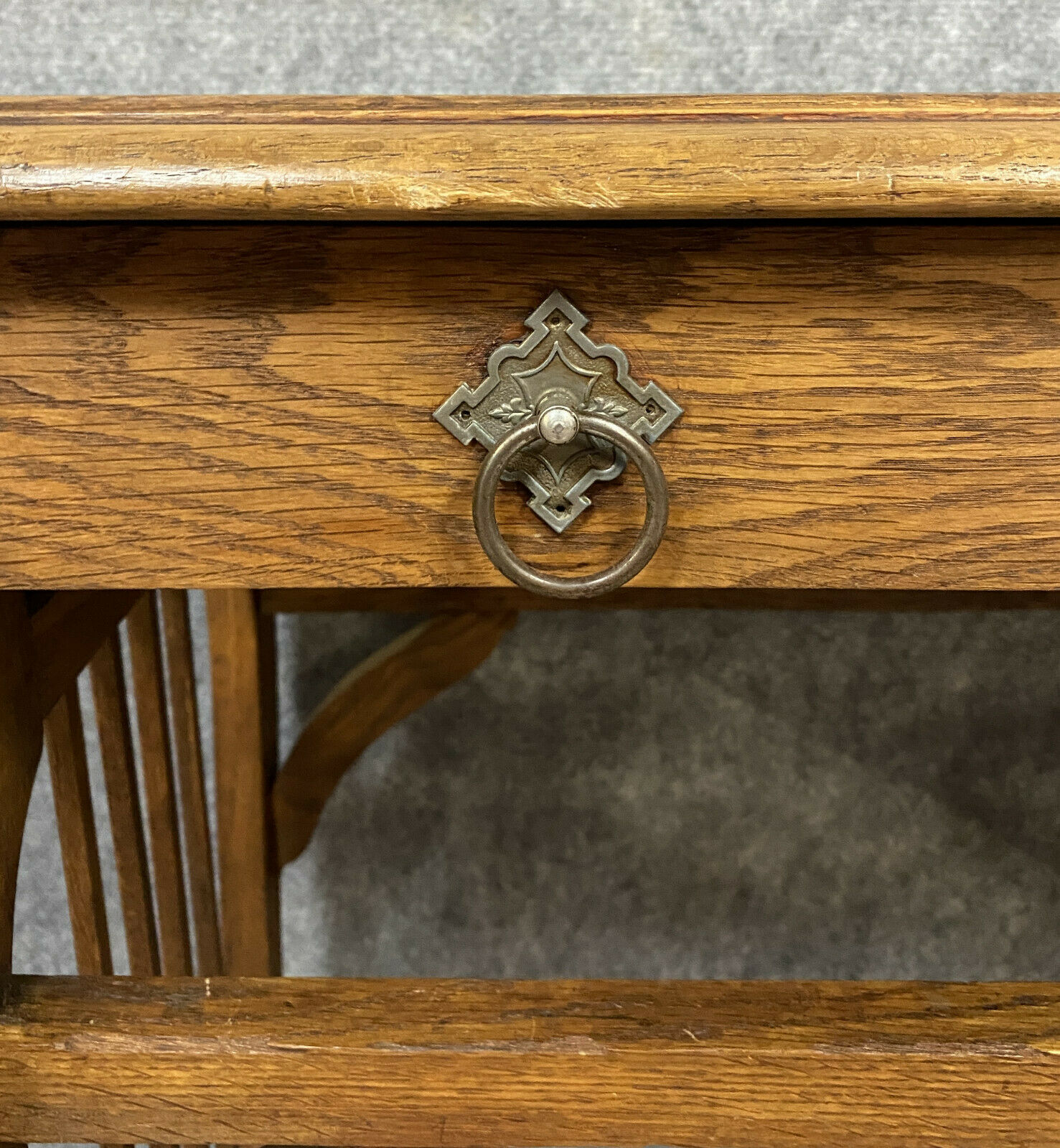 Office Nancéien Art Nouveau era in blond oak around 1900