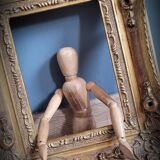 Golden baroque frame