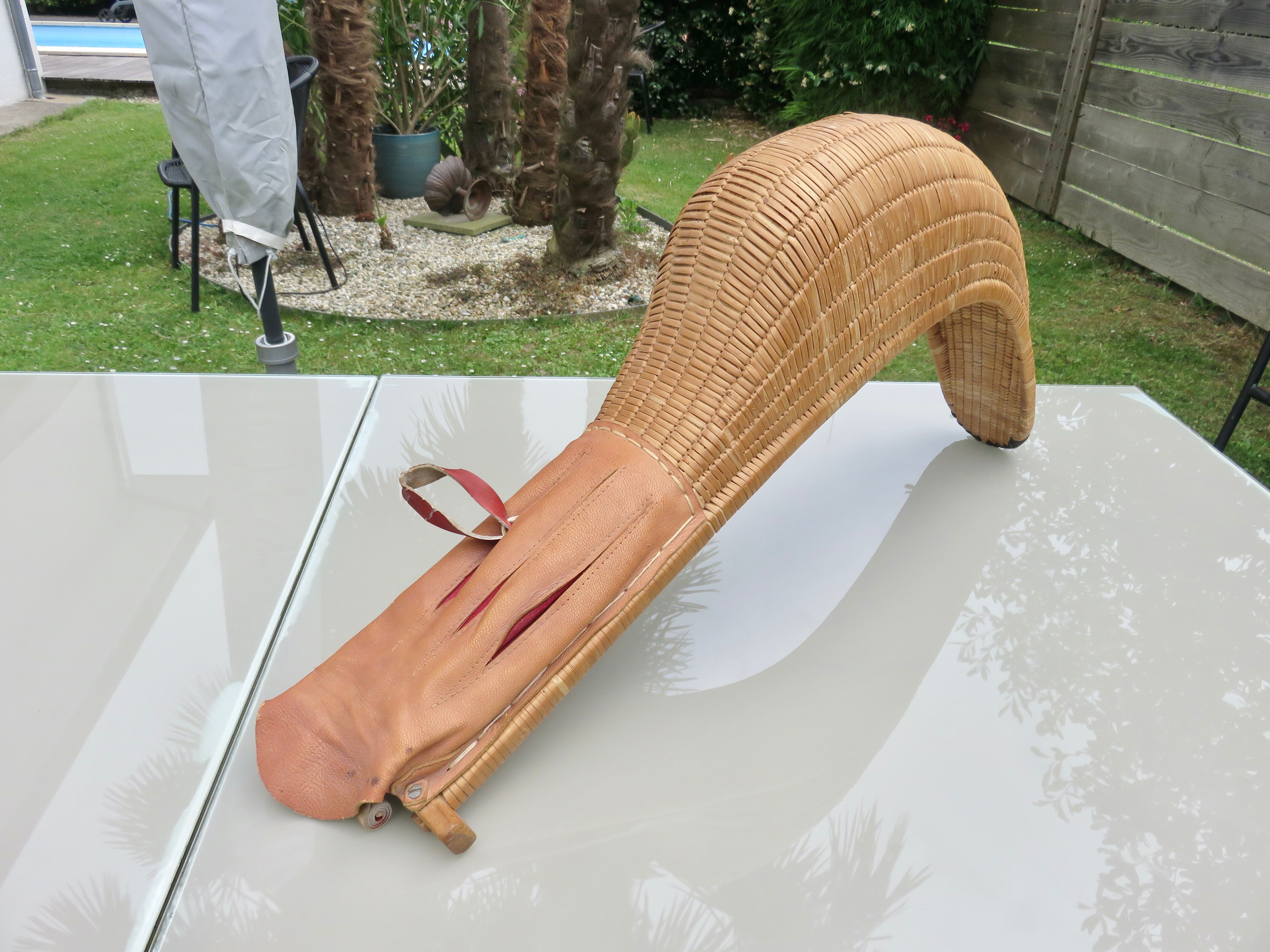 Old chistera, large glove, 65cm, Basque Country