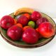 green glazed earthenware dish from the 1950s - Dieulefit