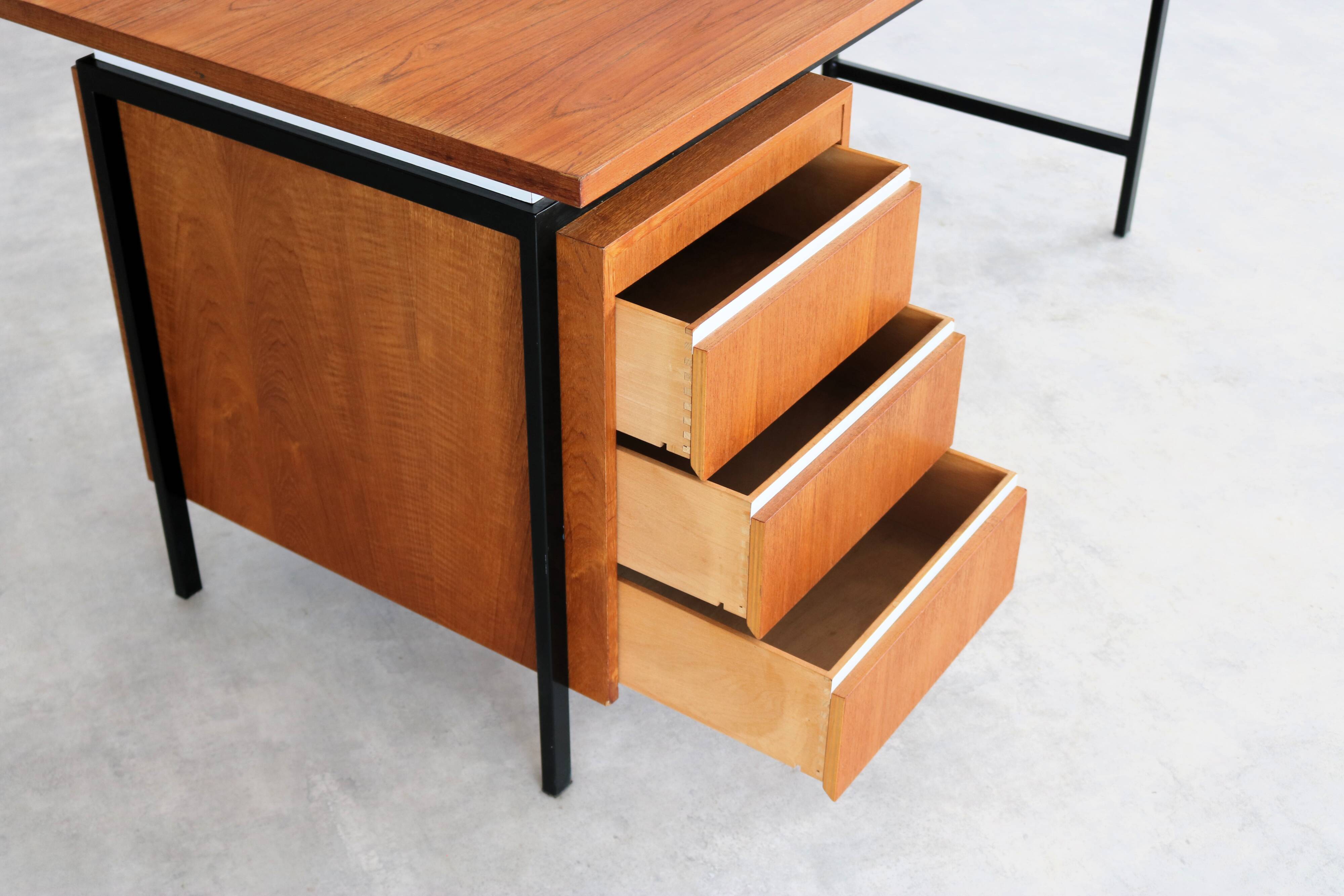 Bureau vintage | teck | métal | années 1960