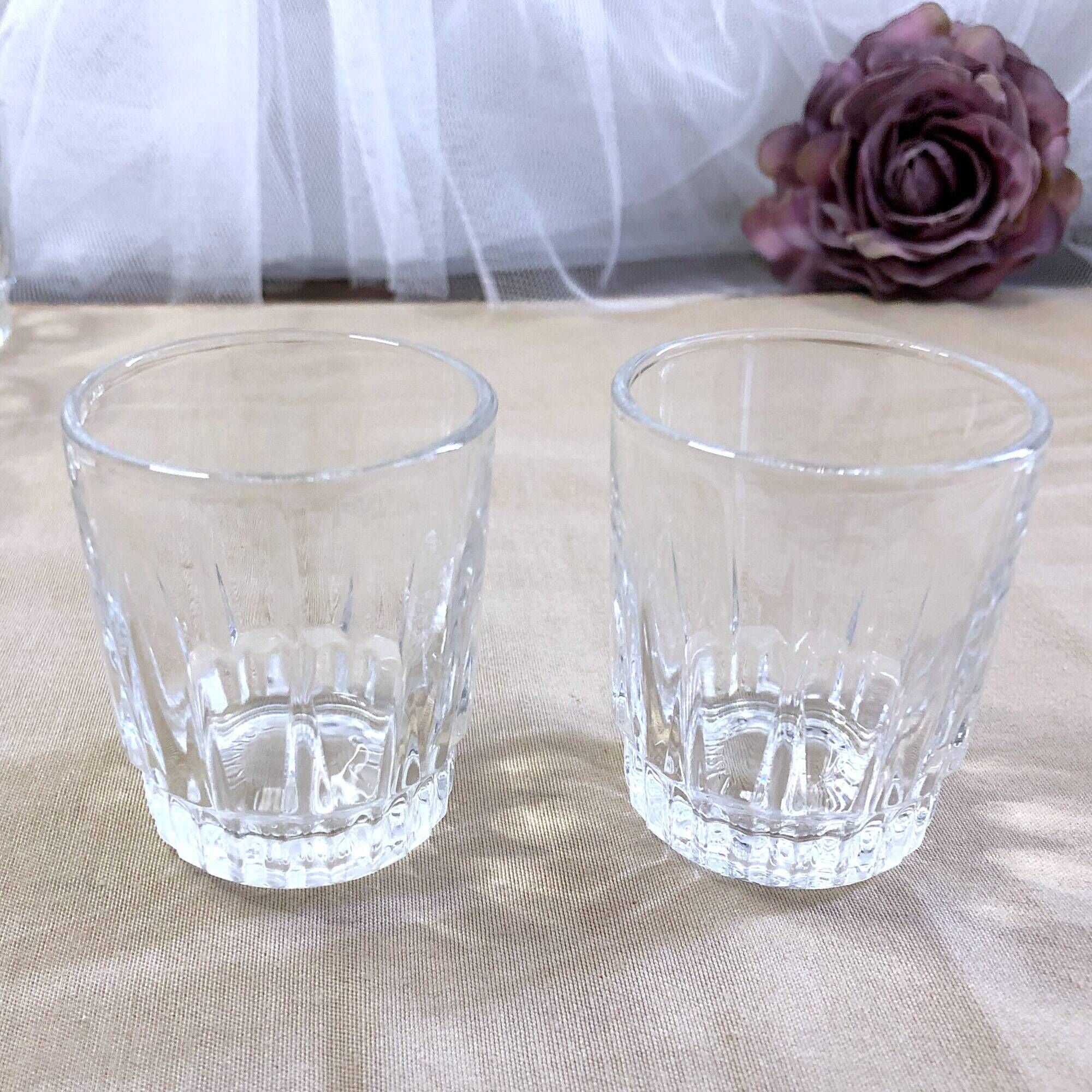 8 small liquor glasses in tempered glass france arcoroc