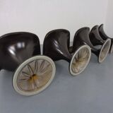 Orbit Chairs by Farner & Grunder for Herman Miller, 1970s, Set of 5