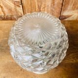 Molded glass wall light