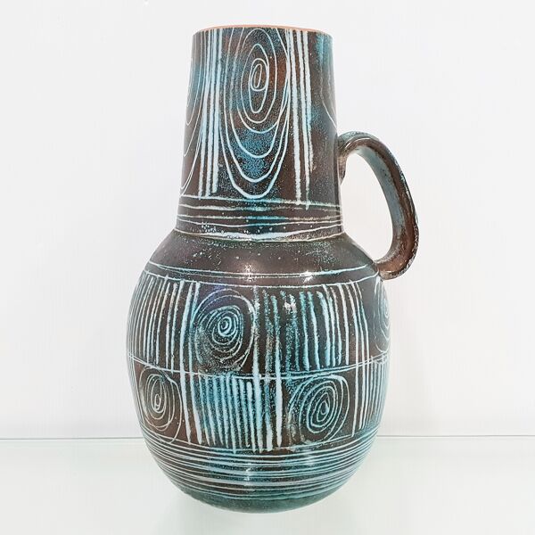 Vase Atelier Roy Montgolfier 1960 vintage