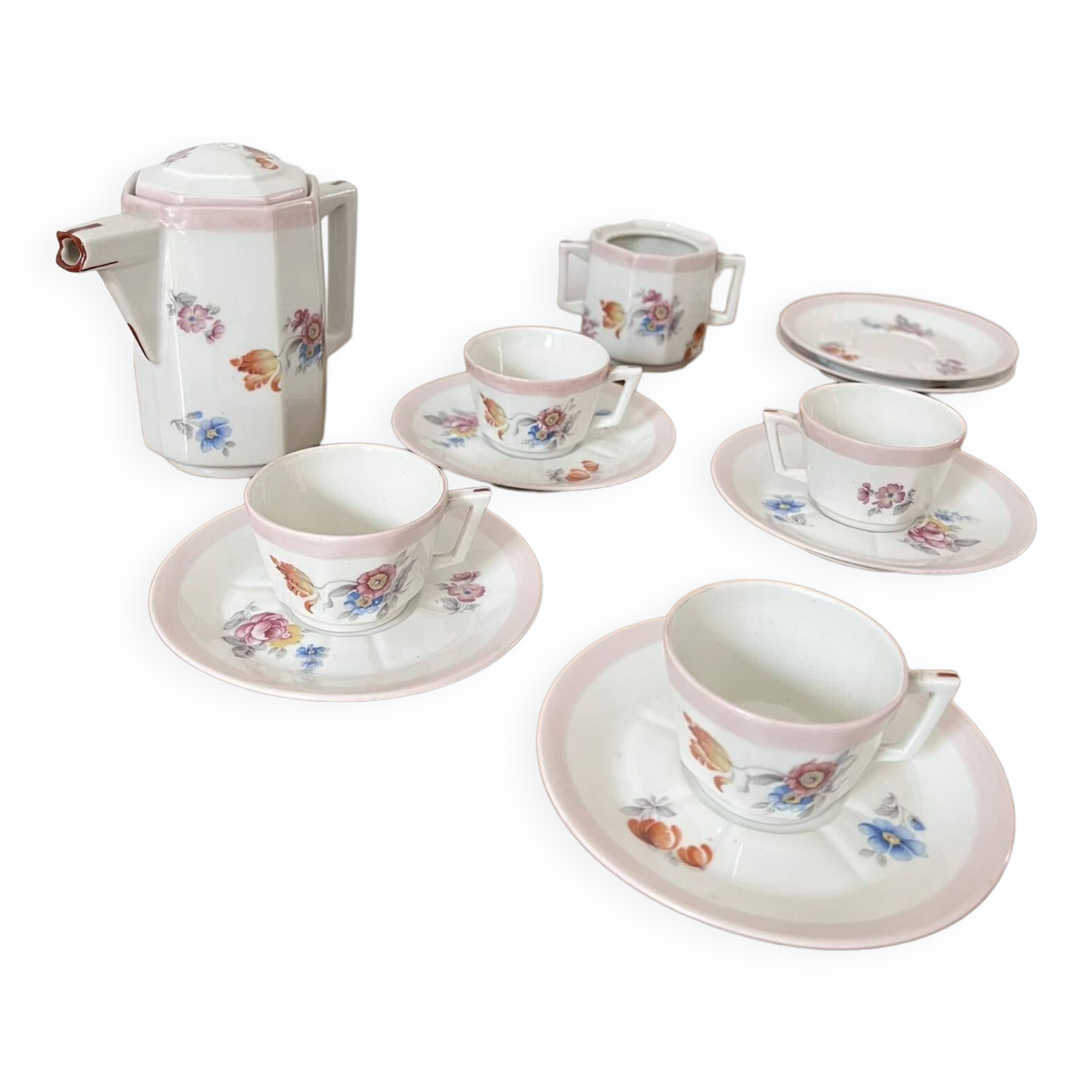 Antique Limoges porcelain dinnerette