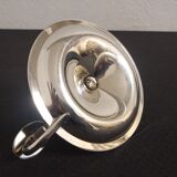 Silver metal candlestick