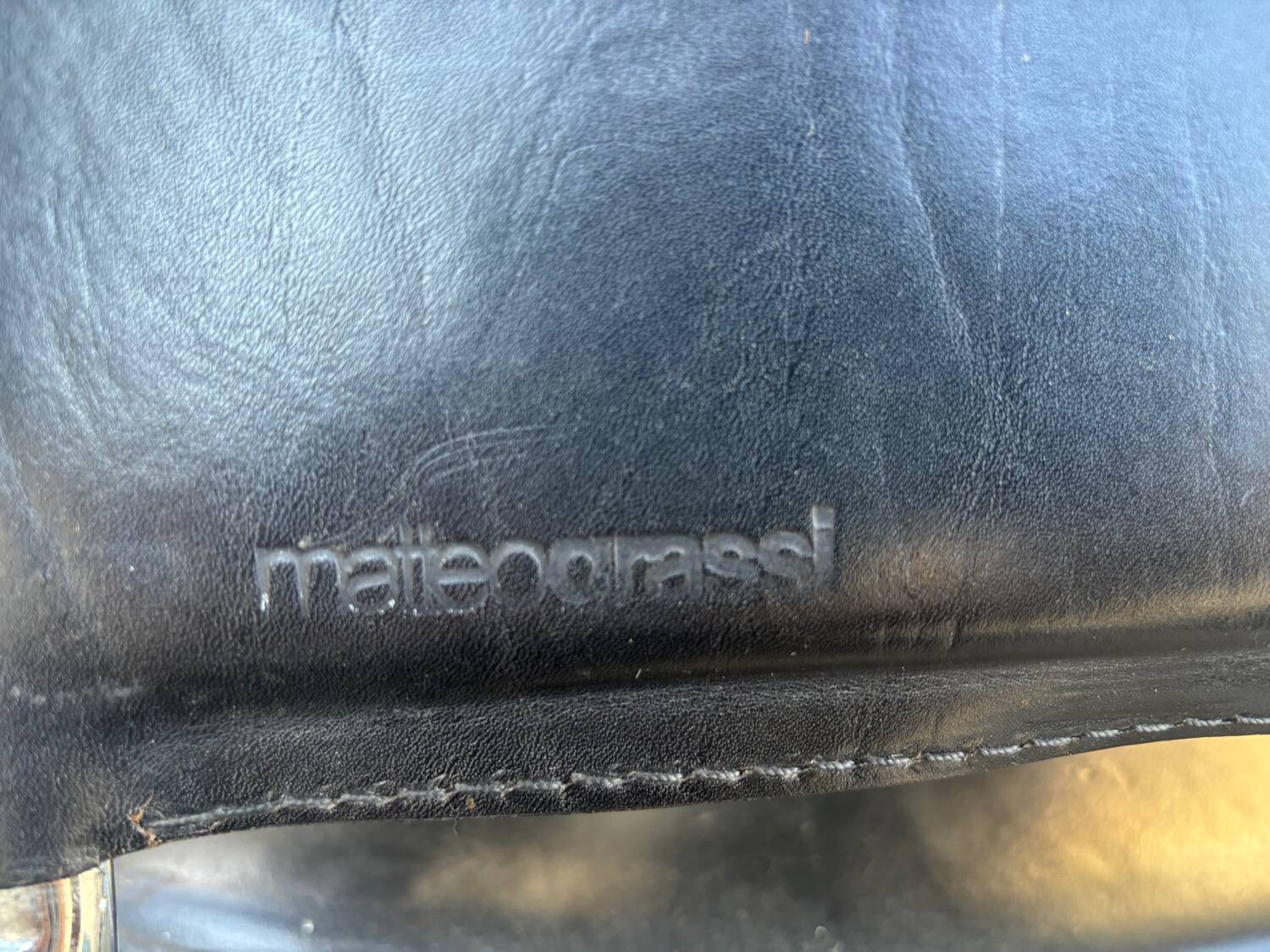 Set of 6 Matteo Grassi leather chairs