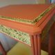 Art Deco painted wood side table - 1930s