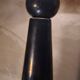 Elegant large glazed ceramic lamp, 70s style electricity ok, 70x35