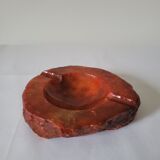 Red onyx ashtray