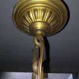 Bronze chandelier and stamps balls