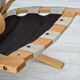 1970s, Norwegian design, armchair model "Kengu", leather, bent wood.