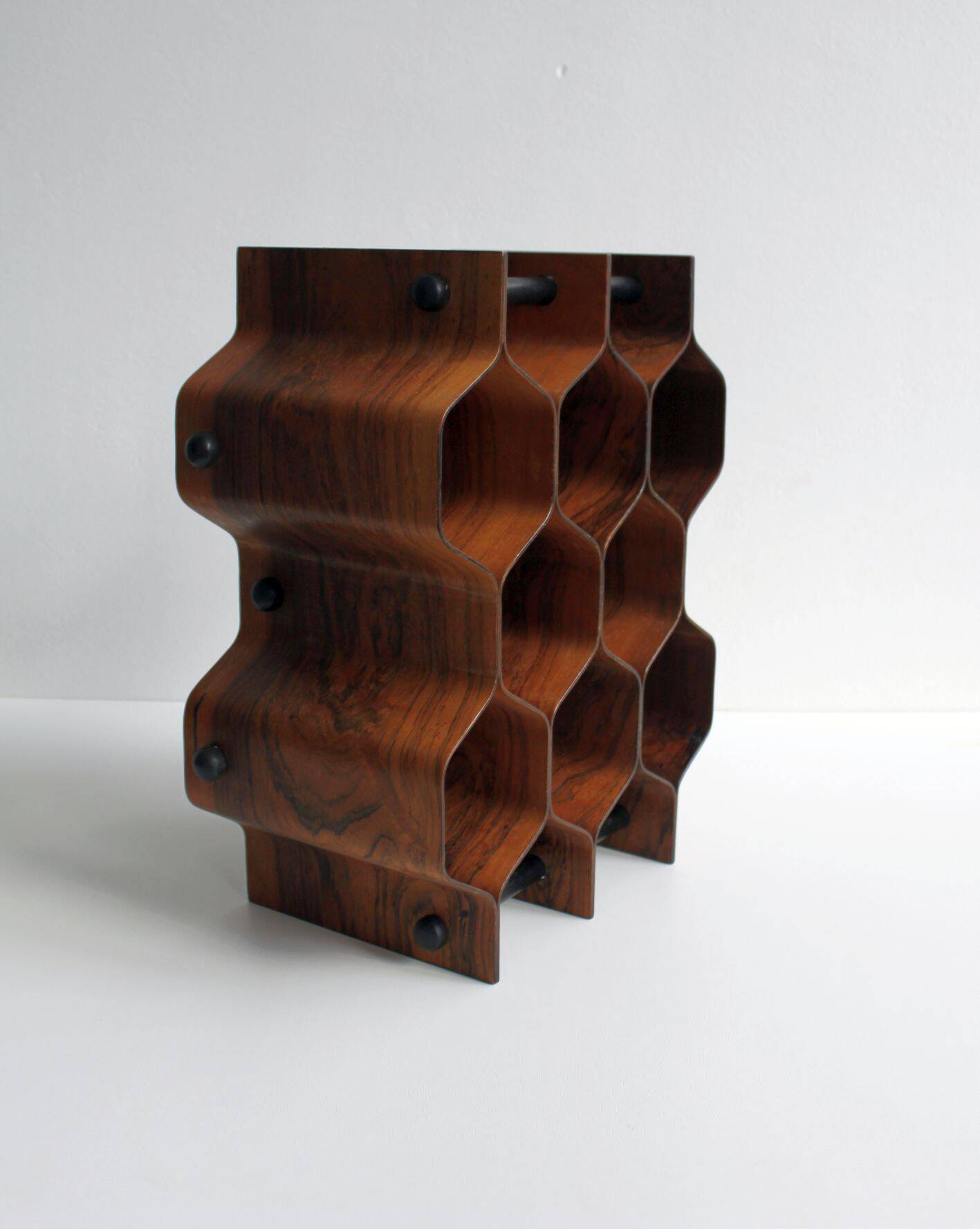 Porte-bouteille en palissandre par Torsten Johansson pour Formtra, 60's.