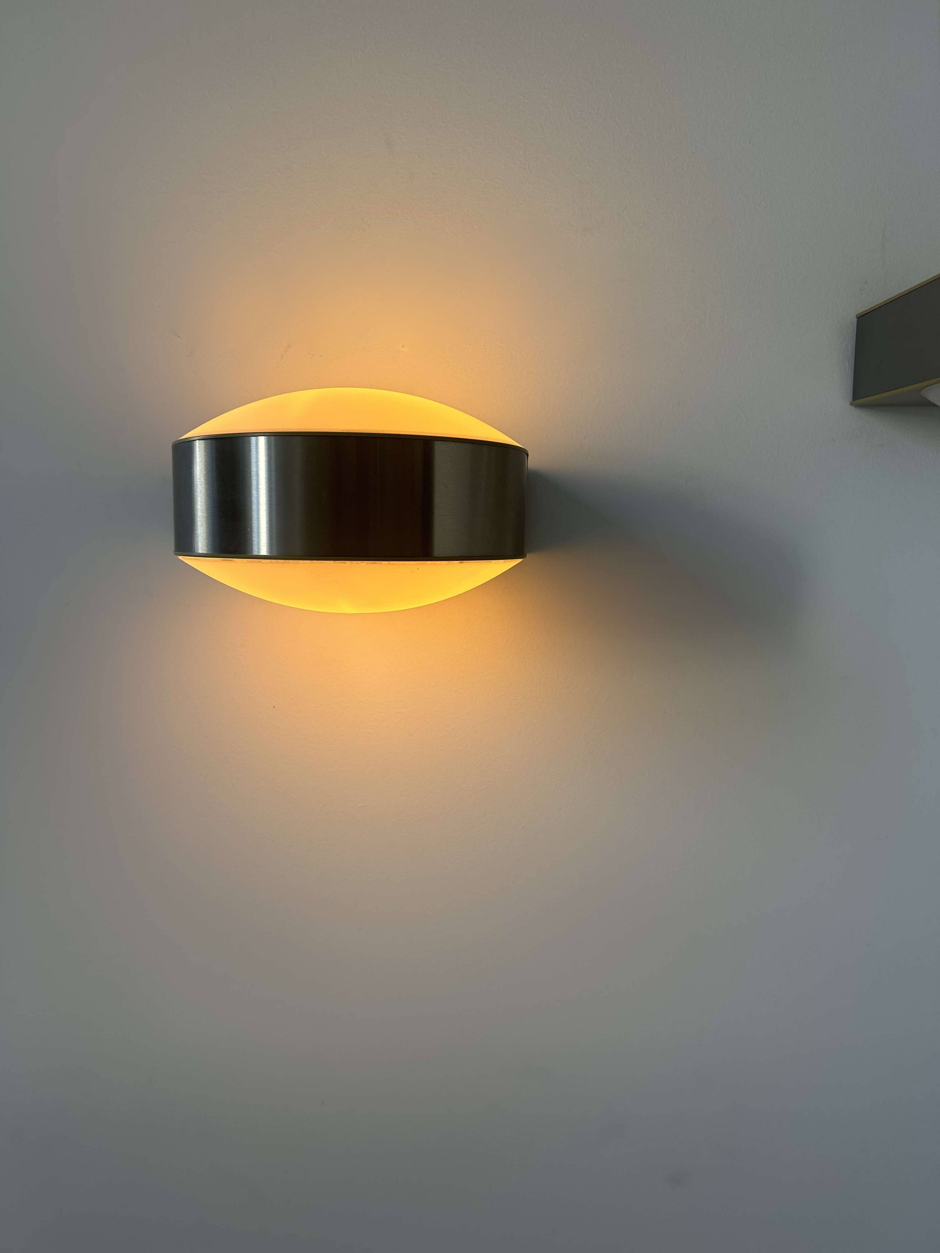 Pair of vintage modernist wall lights, Perspex, Holland 1980